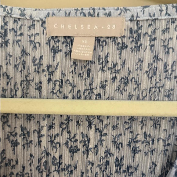 Nordstrom Chelsea 28 Women's Floral Wrap Midi Dress in Light Blue - Picture 4 of 11